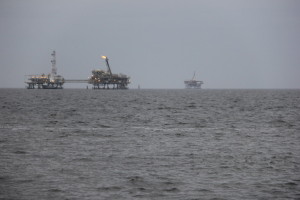 Oil Rigs in Mobil Bay